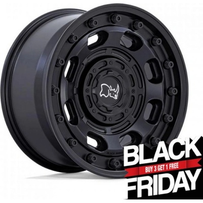 BLACK RHINO ATLAS 8x16 5x160 ET38 matte black