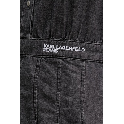 Karl Lagerfeld Jeans разкроена рокля от деним (B2W13053)