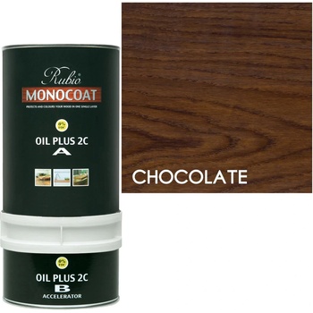 Rubio Monocoat Oil 2C Chocolate - Двукомпонентно масло за вътрешна употреба 0.39л (3101)