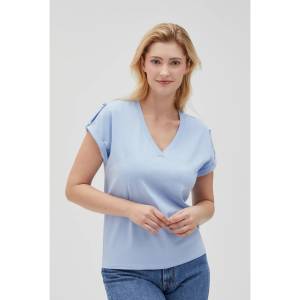 Moodo Светлосиня дамска тениска Moodo Moodo | Sin | ЖЕНИ | XS - zoot - 37,53 лв