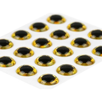 Sybai Epoxidové Oči 3D Epoxy Eyes Holographic Gold 7 mm