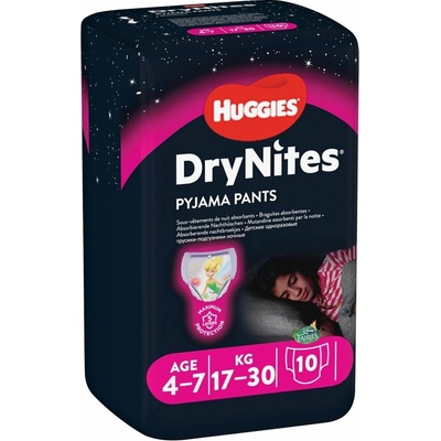 DryNites natah.kalhotky dívky 4-7let/17-30 kg/10 ks
