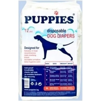 Image 1 of Puppies XL - памперс-гащи за кучета с тегло 25-40 кг. и талия 63-76 см. 12 броя
