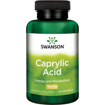 Image 1 of Swanson Caprylic Acid 600 mg [60 Гел капсули]