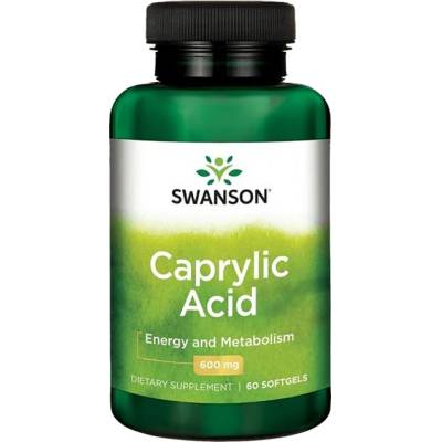 Swanson Caprylic Acid 600 mg [60 Гел капсули]