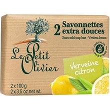 Le Petit Olivier extra jemné mydlo Verbena a citrón 2 x 100 g