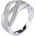 Silenti Jewelry Сребърен пръстен "Лабиринт" - 8 - 57мм (18.1мм диам. )
