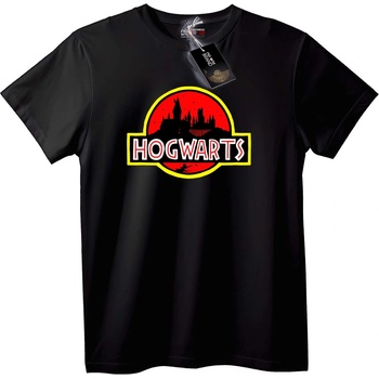 NOONEBRAND Тениска Hogwarts в юрски стил - 4XL, White