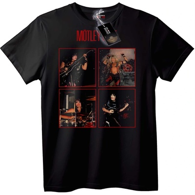 NOONEBRAND Тениска Motley Crue Групова Снимка - 2XL, White