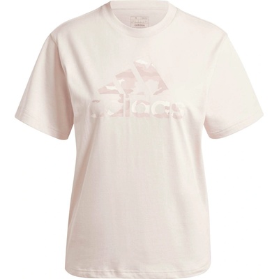adidas Dámske tričko CAMO GRAPHIC TEE ružová biela