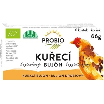 Probio - Бульон пилешки кубчета 6 х 0, 5 л, БИО, 66 гр