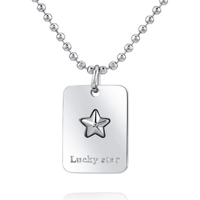 SILVEGO Přívěsek s řetízkem z chirurgické oceli lucky star KMM116767