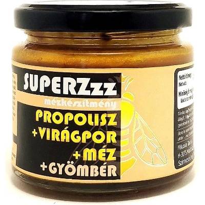 SuperZzz Maďarský Med krémový propolis + pyl + zázvor 250 g