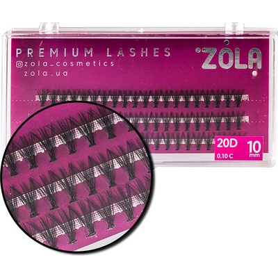 Zola Premium Cluster Lashes umělé trsové řasy 20D délka: 10 mm