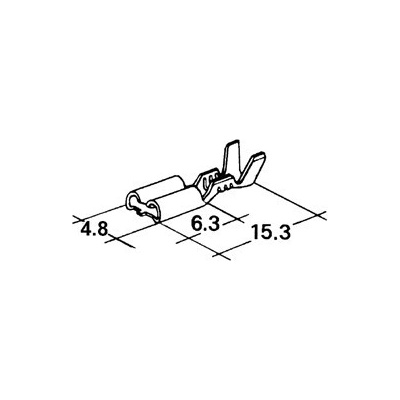 konektor 4,8mm 0,5-1mm dutinka