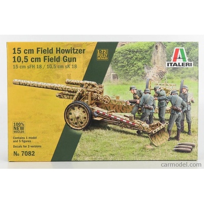 Italeri Trailer 15 cm. Poľná húfnica Vojenská / 1:72