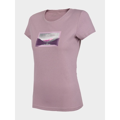 4F H4L22 TSD061 Dámske tričko LIGHT VIOLET