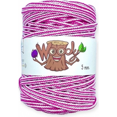 Woody Crafts Woody 5 mm – Růžovobílá (100m)