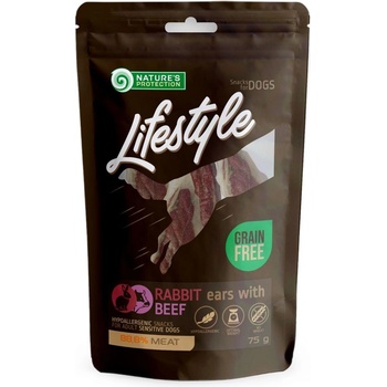 Nature's Protection Lifestyle кучешки сушени заешки уши с говеждо 75 г