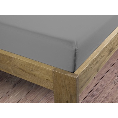Bierbaum satén plachta Platin stredne sivá 140x200