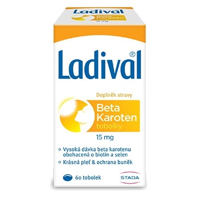 LADIVAL Betakaroten 15 mg 60 tobolek