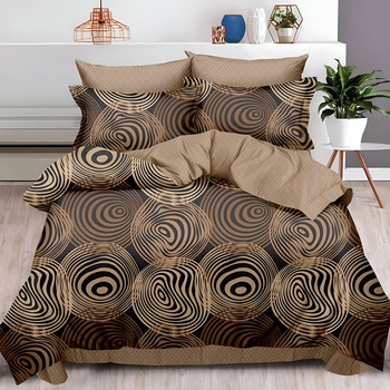 EmonaMall Двулицево спално бельо EmonaMall, 6 части - Модел S15992 (S15992-66666d)