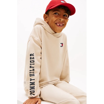 Tommy Hilfiger суичър с качулка детски памучен (KB0KB10319.128.176.PPY2)