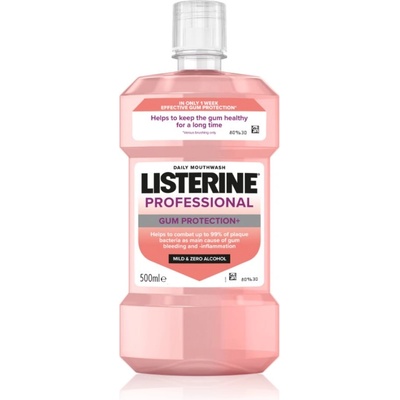 LISTERINE Professional Gum Protection+ вода за уста за защита на зъбите и венците 500ml
