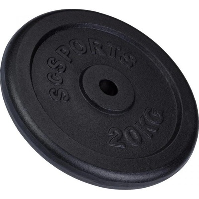 SCSports liatinový kotúč 20 kg 30/31 mm