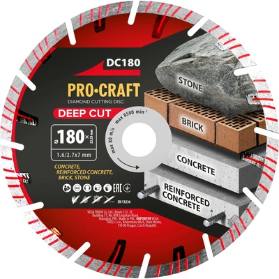 Procraft Deep Cut DC180