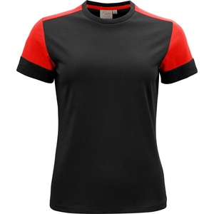 Printer prime t women / Дамска тениска от плътен памук - черна/червена (61403181401)