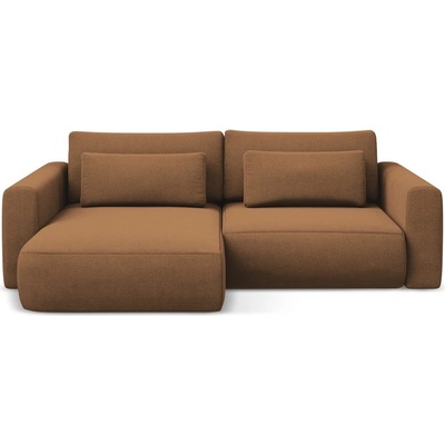 makamii Теракотен разтегателен ъглов диван с място за съхранение (ляв ъгъл) Kapua - Makamii (KAPUA_LCF_S_24_P1_C9)