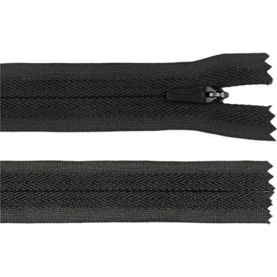 Stoklasa Spirálový zip skrytý No 3 délka 25 cm na outdoorové oděvy a doplňky, semi-autolock Balení: 1 ks, Varianta: 322 černá 322 černá
