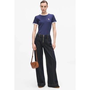 Karl Lagerfeld Памучни дънки Karl Lagerfeld със стандартна талия A4W10098 (A4W10098)