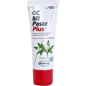 GC MI Paste Plus реминализиращ защитен крем за чувствителни зъби с флуорид вкус Vanilla 35ml