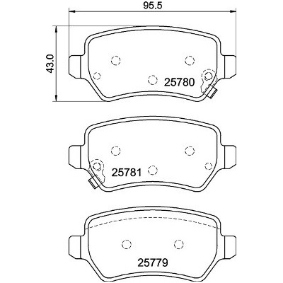 Sada brzdových platničiek, vždy 4 kusy v sade BREMBO P 30 120 (P30120)