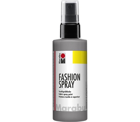 Barva na textil ve spreji Marabu Fashion-Spray 100 ml šedá 078
