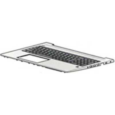 HP L45091-A41 Spodná časť puzdra + klávesnica strieborná, čierna