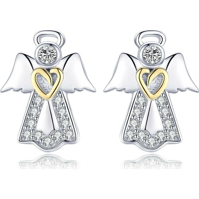 Linda's Jewelry strieborné napichovacie náušnice Anjel Pána IN212