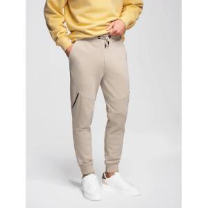 Ombre Clothing Мъжки спортни панталони jogger - бежови V3 OM-PASK-0280 Ombre Clothing Ombre Clothing | Bezhov | МЪЖЕ | S