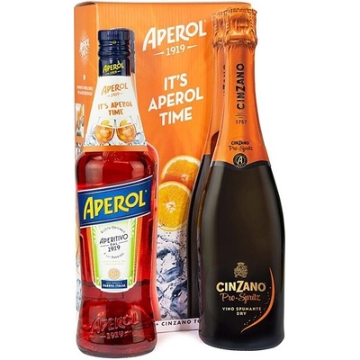 Aperol 11% 0,7 l + Cinzano Pro-Spritz 11,5% 0,75 l (set)