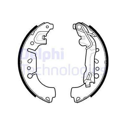 Sada brzdových čeľustí DELPHI LS2135