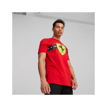 Puma Ferrari Race Heritage Big Shield Tee 620953-02 Červená