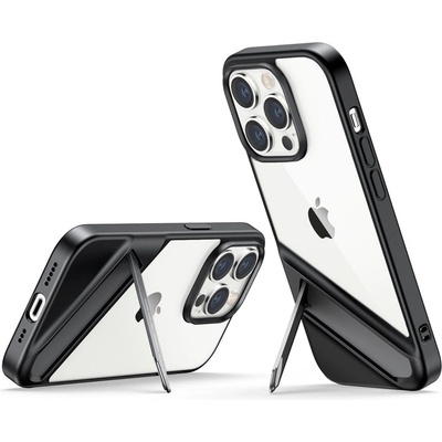 UGREEN Кейс Ugreen LP635 Kickstand Protective за iPhone 14 Pro, твърд гръб, гъвкава рамка, вградена стойка, черен, (90926) (90926)