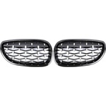  Решетки за BMW E60 (2003-2010) - черни / хром Diamond design (PX-ZW-152)