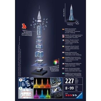 Ravensburger 3D Puzzle svítící Chrysler building 216 ks