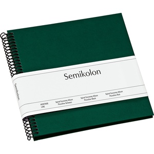 Semikolon Фотоалбум Uni Economy с черни карти малък тъмнозелен (364025)