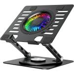 Wozinsky WDCX-X16-AS CoolBase RGB 360° охлаждаща стойка за лаптоп и та (5907769387692)