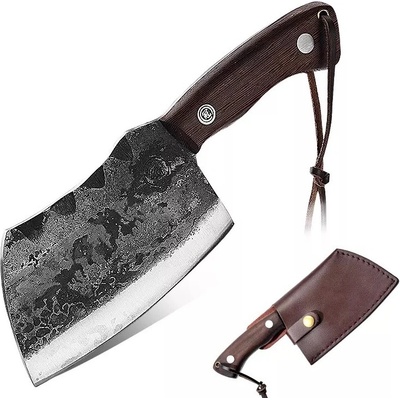 IZMAEL Kuchynský sekáčik Ikoma Hnedá/S puzdrom 13 cm
