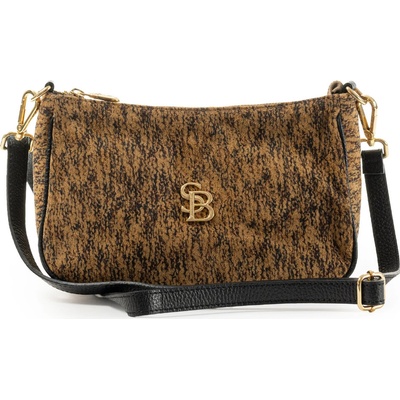 Sara Burglar Nice Lana Cuoio crossbody kabelka Hnědá